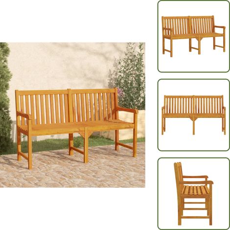 Panca in acacia - vidaXL Panca da Giardino 150 cm in Legno Massello di Acacia - Panca in legno massello