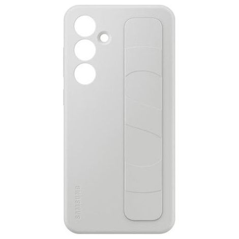 Coque en silicone avec lanière pour Samsung Galaxy S24 FE Gris (1/5)