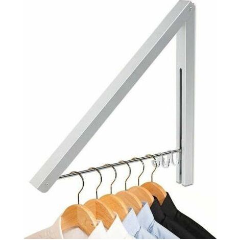 INHHUB Space-saving Foldable Coat Rack, Aluminum Alloy, Wall Mounted, for Living Room, Bedroom, Bathroom and Office (1 Piece) -INHHUB (1/5)