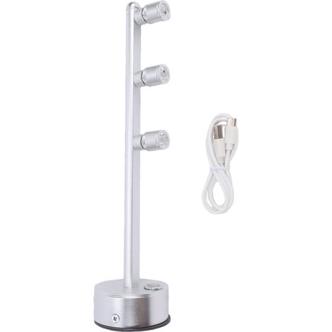 Projecteur 3 couleurs de température, contrôle tactile, LED rechargeable par USB, vitrine de bijoux, lumière d'affichage pour musée, comptoir de détail, décoration de la maison (1/5)