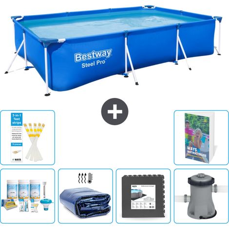 Bestway Steel Pro Rechteckig - 300x201x66 cm - 7-teilig S59