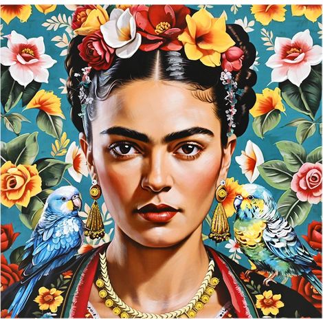 Pittura decorativa di fiori di donna per parete