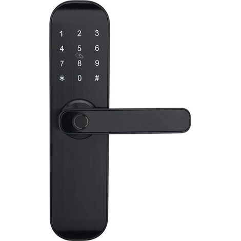 M20 Serrure numérique Bluetooth à déverrouiller avec carte, code, application (porte à droite uniquement) (1/5)