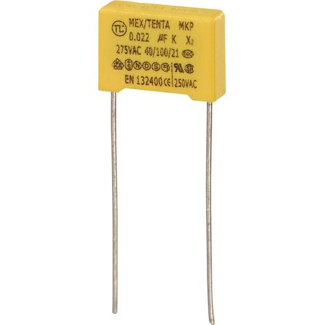 TRU COMPONENTS MKP-X2 1 St. MKP-X2-Funkentstör-Kondensator radial bedrahtet 0.047 µF 275 V/AC 10 %