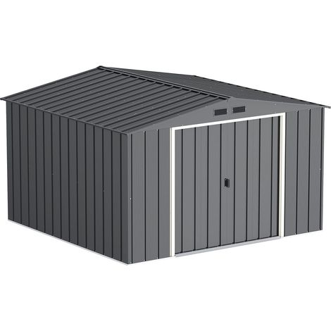 Duramax 61251 Capanno in Metallo Ecologico 10 x 10, Anthracite (1/5)