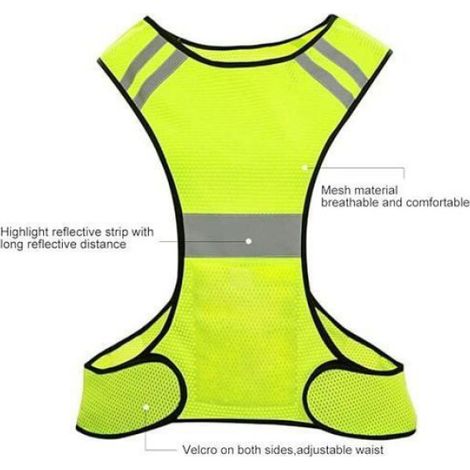 Gilet De Sécurité Veste Réfléchissant Gilet de course Haute Visibilité Pour Vélo Moto Marche Course Jogging. (1/4)