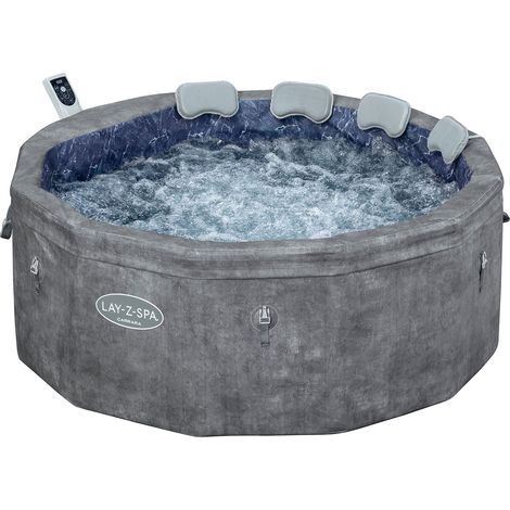 Bestway Lay-Z-Spa Carrara grauer Stein für 4-6 Personen (1/5)