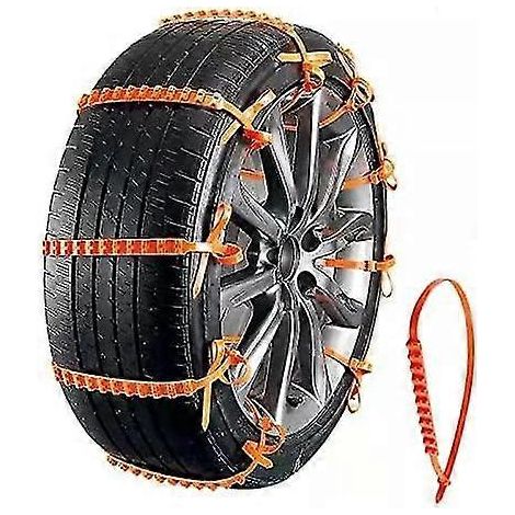 20 chaînes à neige réutilisables pour voiture, universelles, réglables et portables, pour situations d'urgence (1/5)