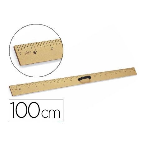 Regla para encerado faibo de plastico imitacion madera 1mt