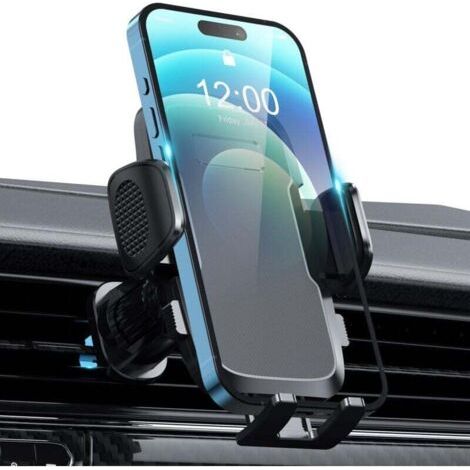 Supporto per telefono da auto per bocchetta dell'aria, girevole a 360°, con un solo pulsante di rilascio, compatibile con iPhone 14 Pro Max e telefoni da 4 a 7 pollici.