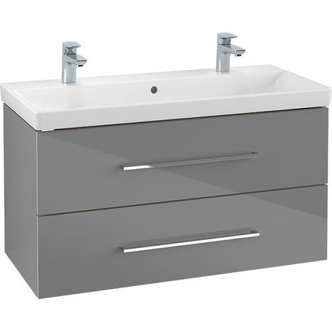 Villeroy & Boch Avento - Mobile da lavabo, 980x514x452 mm, 2 cassetti, Elm Impresso A89200PN (1/3)