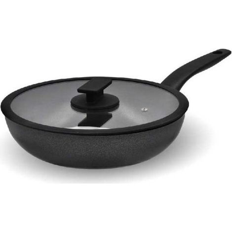 Padella Saltapasta Antiaderente Vulcano con Coperchio in Vetro 26 cm Accademia Mugnano
