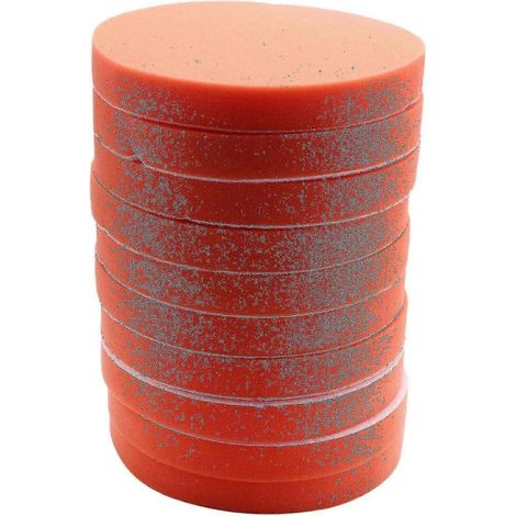 Kit de 10 tampons de polissage plats en éponge de 180 mm (7 pouces) pour polisseuse de voiture, nettoyage et lustrage. (1/5)