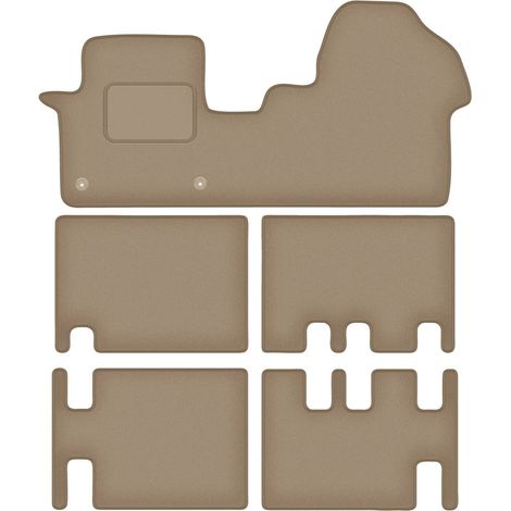 Tappetini auto in velluto per: Citroen Jumpy III 3 file (2018-) beige (1/5)