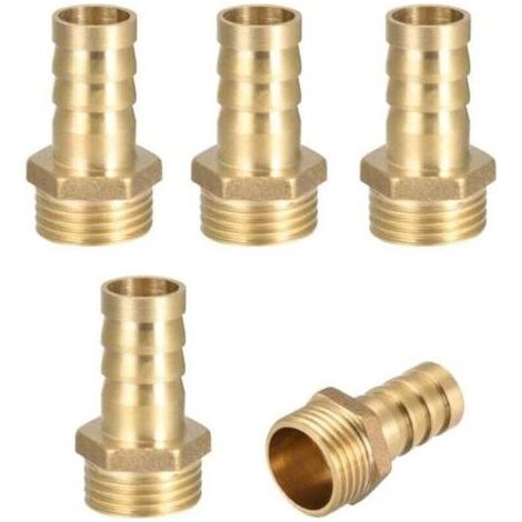 Raccord Laiton Fileté Externe 4 Pouces x 14 mm pour Arrosage Pompe à Eau Piscine (1/4)