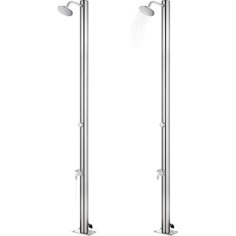 Maison Exclusive - Gartendusche 215 cm Edelstahl