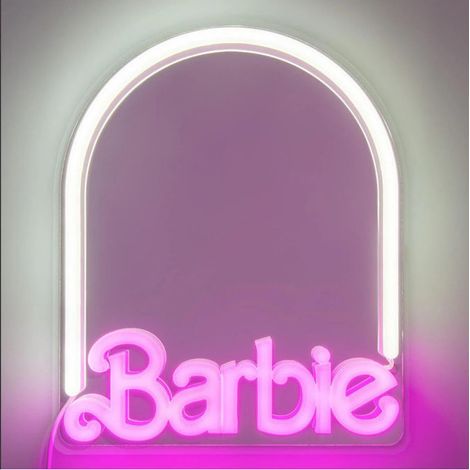 Paladone Lampada Neon da Muro Specchio Barbie 27 x 22 x 2 cm LED