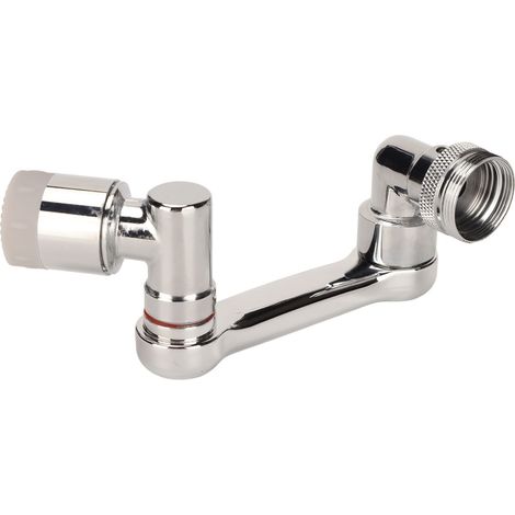 Rallonge de robinet 1080° rotative, double mode de pulvérisation, adaptateur multifonction pour évier, lavage des yeux et du visage (1/5)