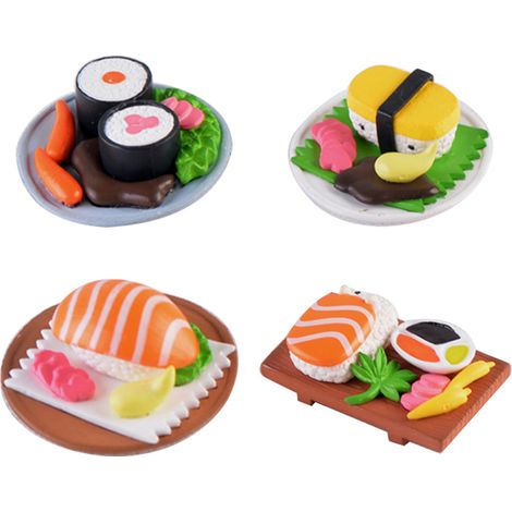 Miniatur-Sushi-Figuren für Puppenhäuser, Deko-Accessoires für Mikro-Lebensmittelszenen (1/5)