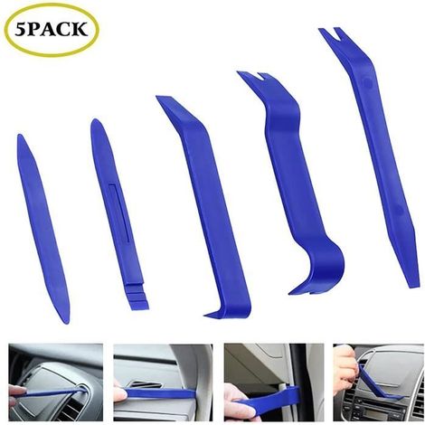 Demontage Garniture Auto, 5 PCS Outil Demontage Garniture Voiture Universal Outil Démontage Installation Audio Garniture Intérieure.