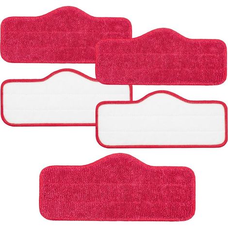 Lot de 5 tampons de rechange pour balai vapeur Schenley Steams - Haute absorption - En microfibre - Accessoires de rechange épais