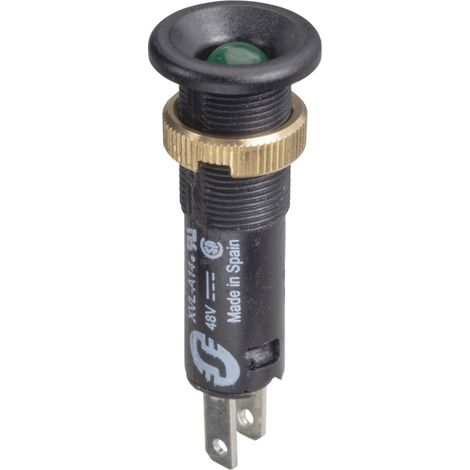 Schneider XVLA143 Harmony XVL - voyant LED - Ø8 - vert - 48V - col noire - cosses Faston (1/3)