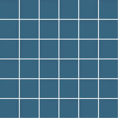 Mosaïque de grès cérame PICCOLO SILK 5x5cm (finition satinée) -  Rustic blue - -  126 - Rustic blue - boîte de 0.93 m2