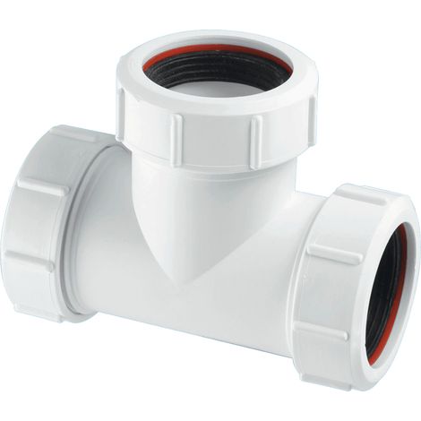 McAlpine V1MX 1.5" Equal Slip Tee with Universal Connections