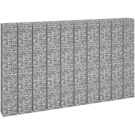 Lits surélevés en gabions 16 pcs 30x30x50/100/150/200 cm Fer (1/5)