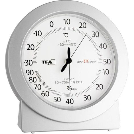 [GEBRAUCHT] B-Ware TFA Hygrometer analog Luftfeuchtemessgerät Klimakontrolle Tischgehäuse 100g (1/2)