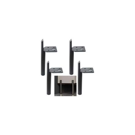 15 cm lange Möbelbeine, schwarze Metall-Tischbeine, DIY-Möbelbeine, mit Schrauben, geeignet für Sofas, Couchtische, Bettgestelle und andere Möbel. (1/4)