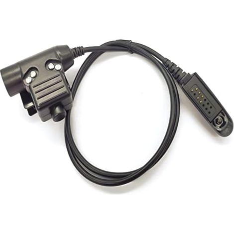 WODASEN Câble adaptateur tactique U94 PTT pour radio Motorola HT750 HT1250 HT1250LS HT1550 HT1550XLS GP328 MTX850 MTX850LS MTX950 avec connecteur PTT Talkie Walkie (1/5)