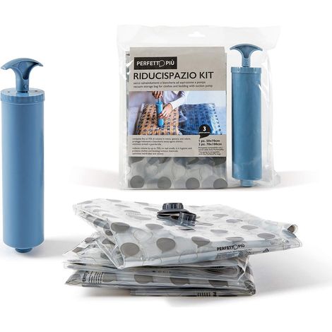 Perfetto Kit Riducispazio Confezione 3 Pezzi + ASPIRATORE Manuale, (1/5)