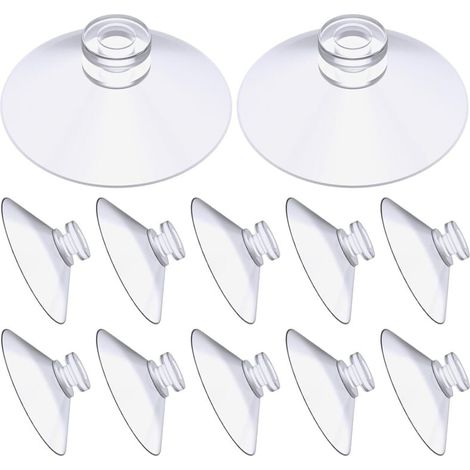 Saugnapf, 12 Stück Glastisch-Saugnapf, Mini-Saugnapf, extra starker PVC-Vorhang-Aufhänge-Isolierungs-Saugnapf, einfache transparente Saugnäpfe für Glas, Fliesen, Wände (30 mm)