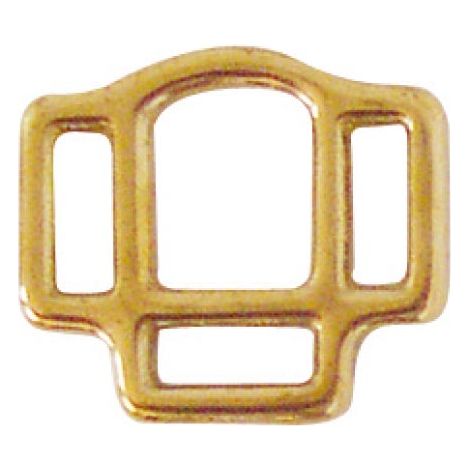 Fibbia a farfalla in ottone per cavezza piccola da 19 mm