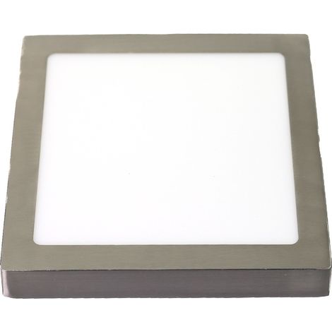 Jandei - Downlight LED 18W 4200K cuadrado superficie acabado acero Plafon LED