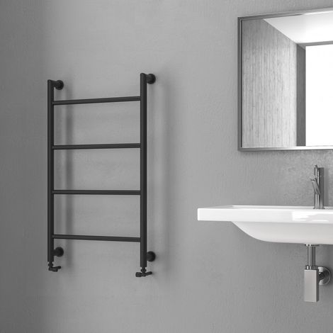 Termoarredo scaldasalviette 900x560mm nero opaco KAM-D6009N kamalu