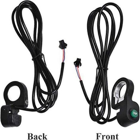 Bouton de klaxon pour vélo électrique / bouton de signalisation pour scooter, longueur du câble : environ 150 cm (1/4)
