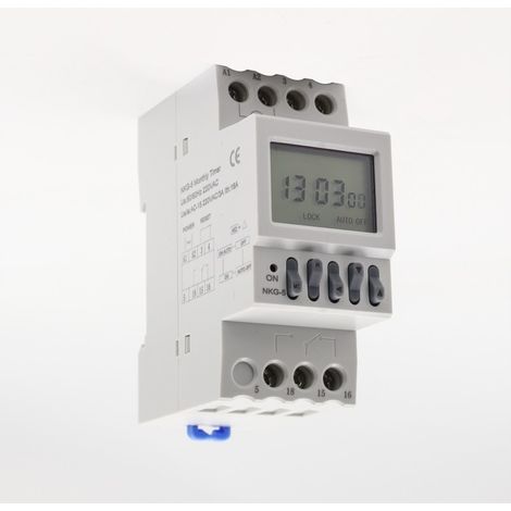 Relè interruttore temporizzato per microcomputer digitale a doppio canale NKG5, regolatore di illuminazione stradale con ritardo del ciclo mensile 1 (ciclo annuale 220 V) (1/5)