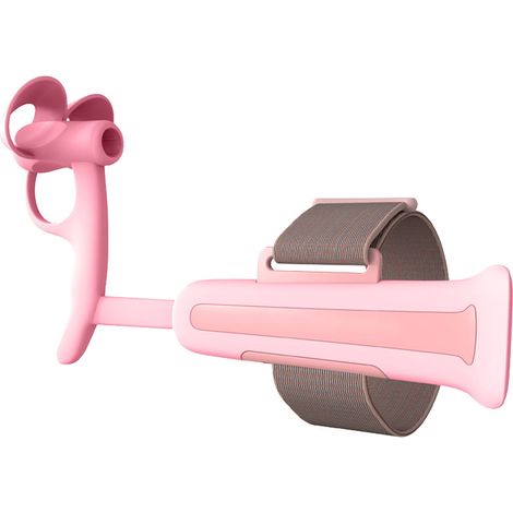 Children's Writing Posture Trainer, Adjustable Ergonomic Pencil Grip Corrector to Relieve Wrist Pressure, Pink (1/5)