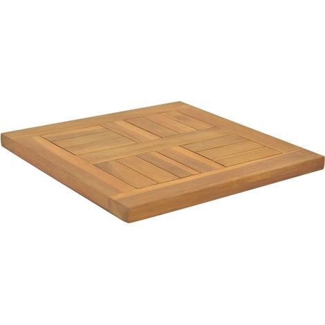 Plateau de table Design Moderne, Dessus de table de salle à manger, carré 40x40x2,5 cm Bois de teck massif OIB5963E (1/5)