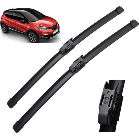 Balais d'Essuie-Glace Avant 26+16 Pouces Compatible Renault Captur Kaptur 2016-2019 Pare-Brise Auto Brosses de Pluie (1/5)