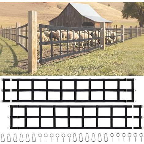 Protections d'écurie pour Chevaux, 300 x 50 cm Protège-Stalles pour Chevaux avec Sangles et Crochets, pour Écuries Granges Fermes d'élevage et Clôtures
