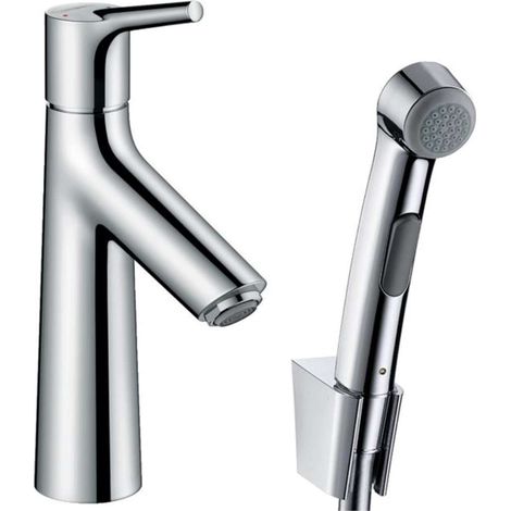 Hansgrohe Talis S - Grifo monomando de lavabo con teleducha Bidette, cromo 72290000 (1/2)
