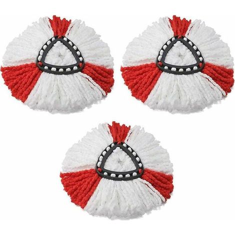 3 paquet (rouge) de recharge Balai compatible vileda Serpillère recharge/Turbo compatible vileda 2en1 Vadrouille Turbo4 (1/5)