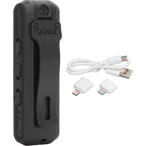 Caméra HD rotative à 180°, clip anti-vibration, enregistrement automatique et fonction enregistreur de réunions pour bureaux et entrepôts. (1/5)