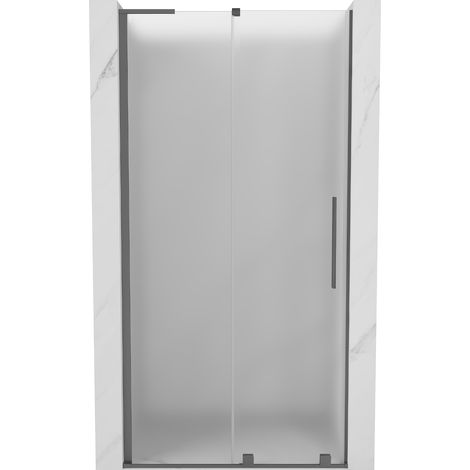 Mexen Velar L puerta de ducha corredera 100 cm, escarcha, metal de arma - 871-100-003-31-95 (1/5)