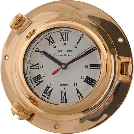 Reloj Pared Laton Cristal 23X7X23 Brillante Dorado DH202143 (1/5)