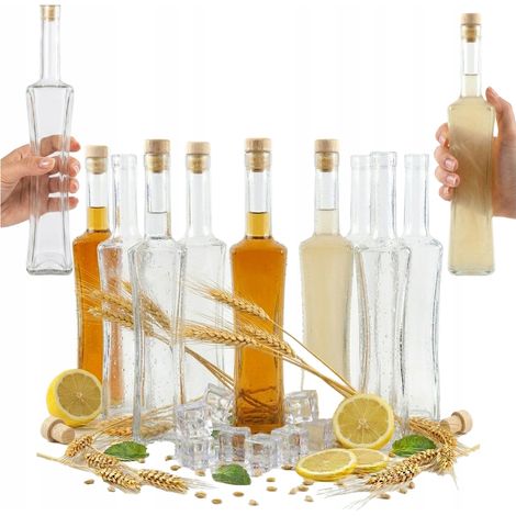 Botellas de vidrio MAGNUM de 500 ml para vino, licor, jugo y jarabe (50 unidades) (1/5)