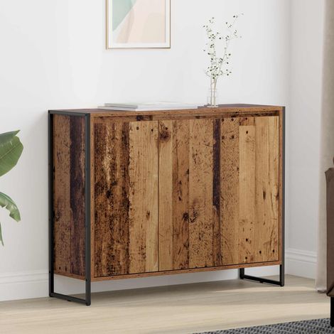 vidaXL  Side Cabinet  Old Wood 96.5 x 30 x 75 cm Engineered Wood